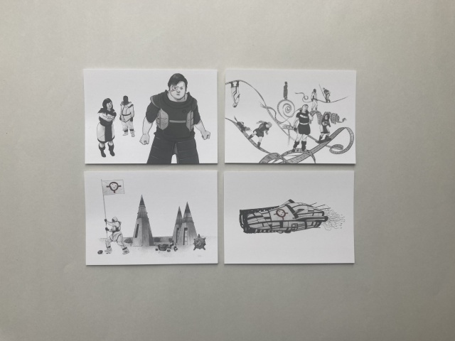 TOUCHDOWN-Buch und Postkarten-Set