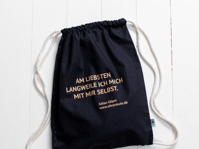 Turnbeutel/Rucksack aus Biobaumwolle